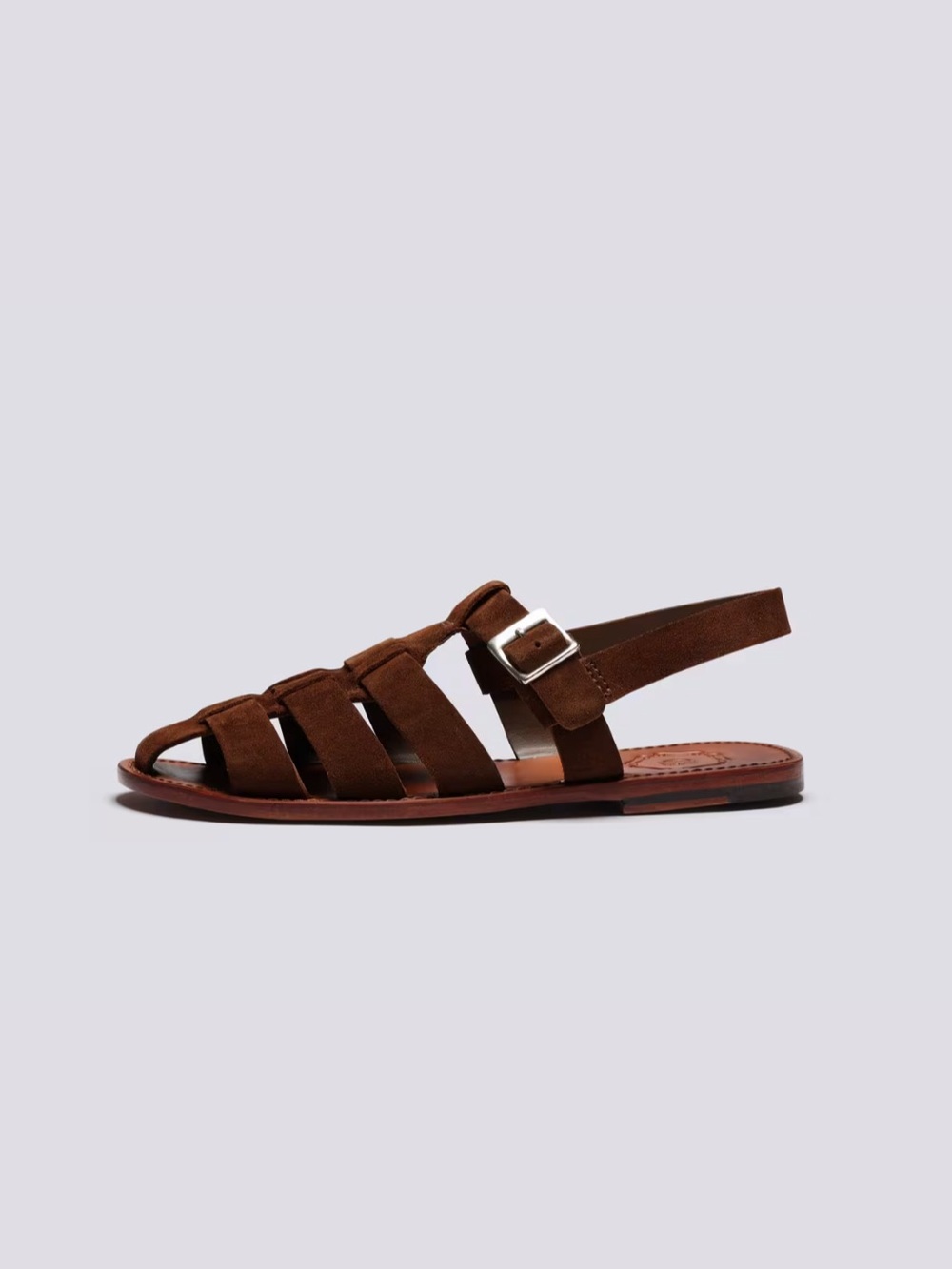 Grenson Quincy Suede Leather Sandals Men’s 7-8 - Picture 4 of 12